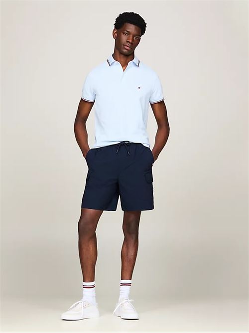 1985 rwb tipped slim polo TOMMY HILFIGER | MW0MW30750YBR
